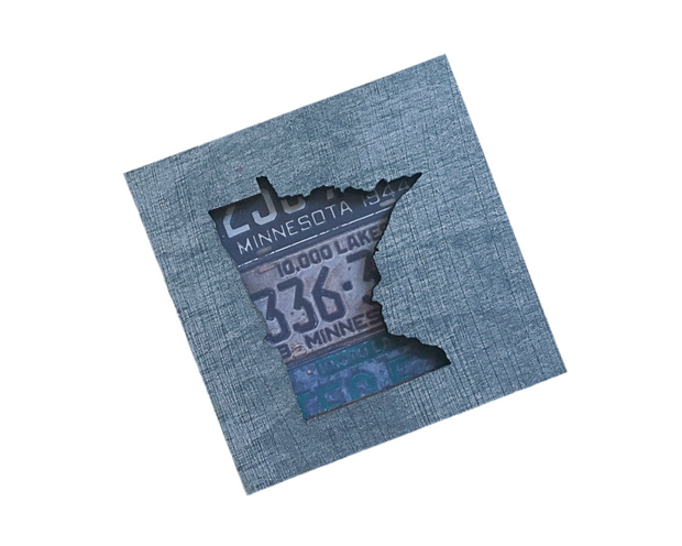 Minnesota Vintage License Plate Art Magnet