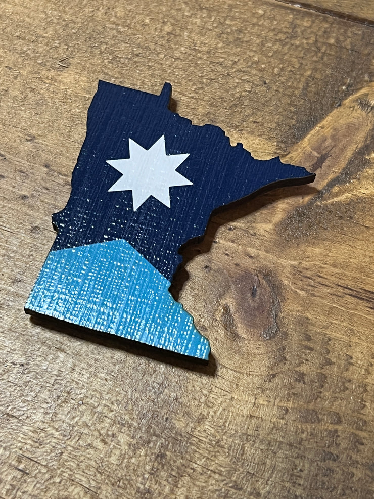 Minnesota State Flag Ornament Magnet