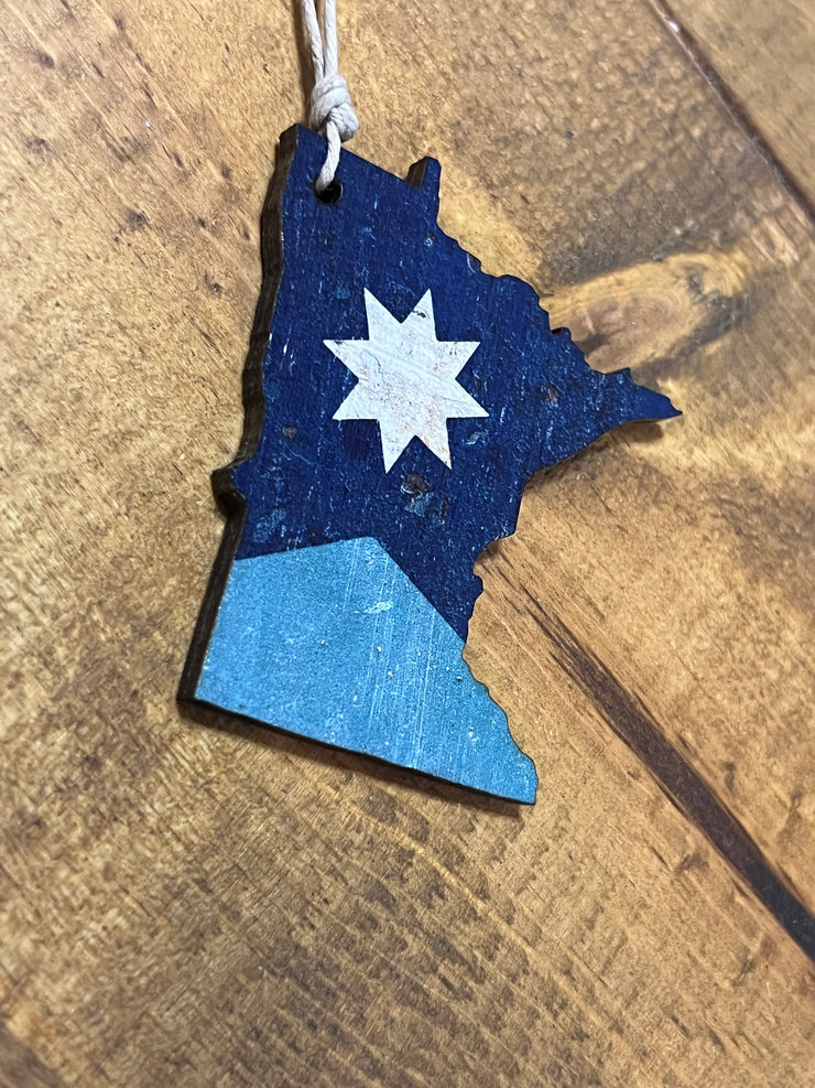 Minnesota State Flag Ornament Magnet