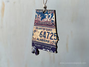 Alabama Vintage License Plate Ornament Magnet