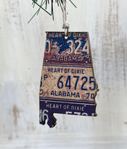 Alabama Vintage License Plate Ornament Magnet