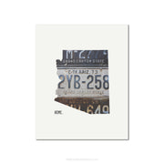 Arizona Vintage License Plate Print