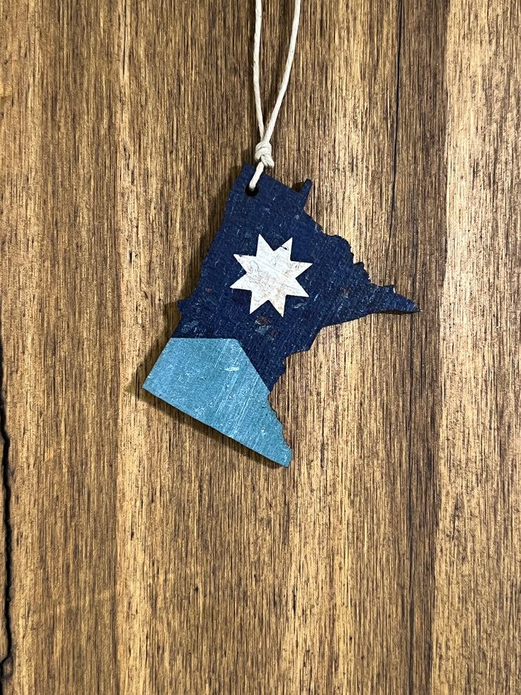 Minnesota State Flag Ornament Magnet