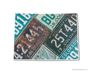 Colorado Vintage License Plates Vinyl Sticker