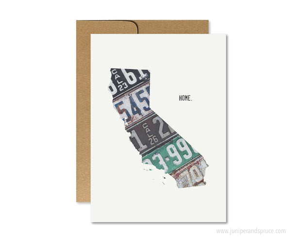 California Home Greeting Card