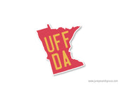 Minnesota Uff Da Vinyl Sticker