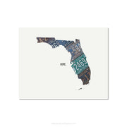 Florida Vintage License Plate Print