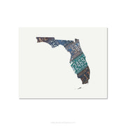 Florida Vintage License Plate Print