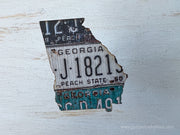 Georgia Vintage License Plate Ornament Magnet