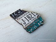 Georgia Vintage License Plate Ornament Magnet