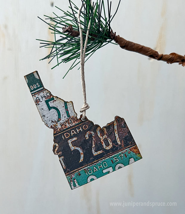 Idaho Vintage License Plate Ornament Magnet