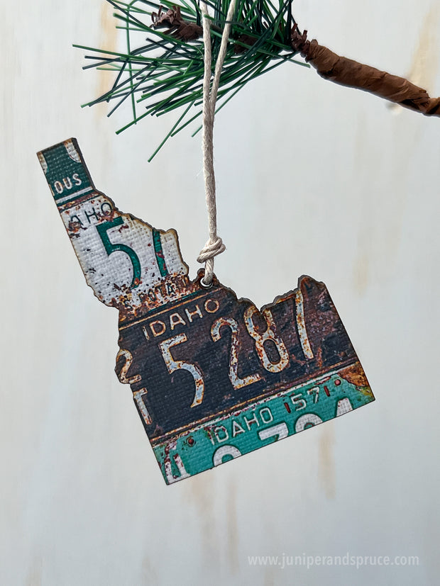 Idaho Vintage License Plate Ornament Magnet