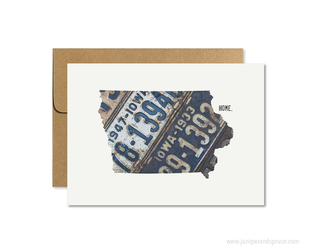 Iowa Home Greeting Card