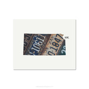Kansas Vintage License Plate Print