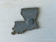 Louisiana Vintage License Plate Ornament Magnet