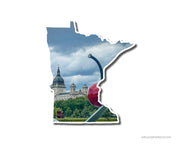 Minnesota Minneapolis Cherry and Spoon Vinyl Sticker