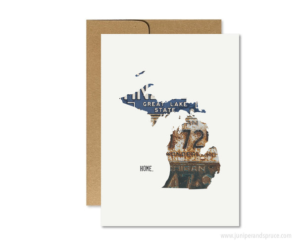 Michigan Home Greeting Card