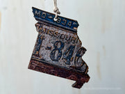 Missouri Vintage License Plate Ornament Magnet