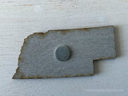 Nebraska Vintage License Plate Ornament Magnet
