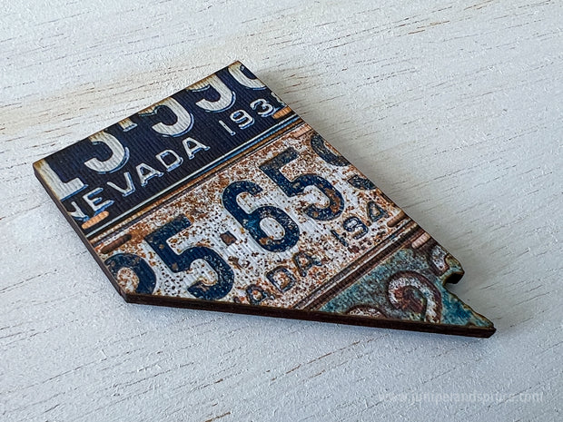 Nevada Vintage License Plate Ornament Magnet