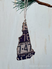 New Hampshire Vintage License Plate Ornament Magnet