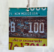 New Mexico Vintage License Plate Ornament Magnet