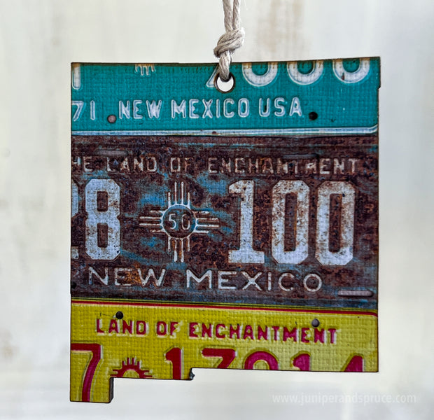 New Mexico Vintage License Plate Ornament Magnet