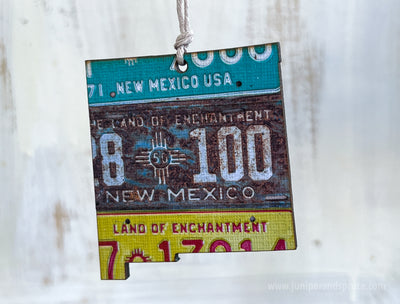 New Mexico Vintage License Plate Ornament Magnet
