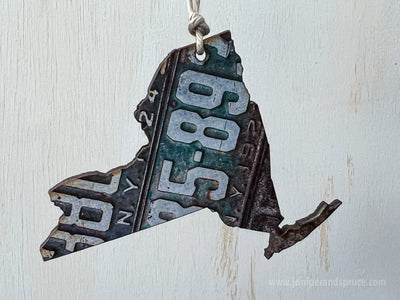 New York Vintage License Plate Ornament Magnet