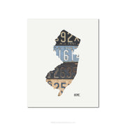 New Jersey Vintage License Plate Print