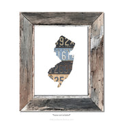 New Jersey Vintage License Plate Print