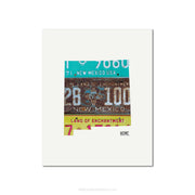 New Mexico Vintage License Plate Print