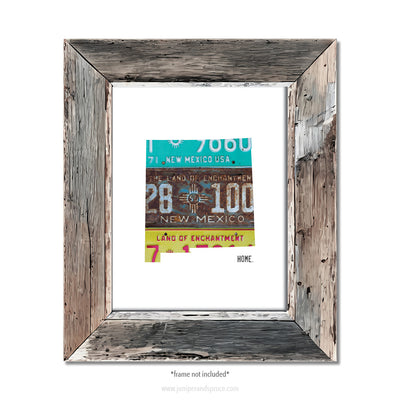 New Mexico Vintage License Plate Print