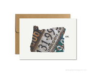 Oregon Home Greeting Card