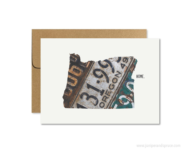 Oregon Home Greeting Card