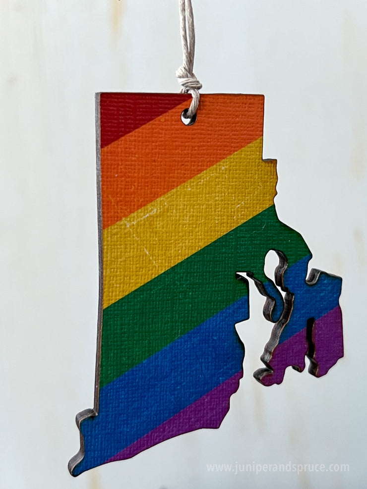 Rhode Island Pride Ornament Magnet
