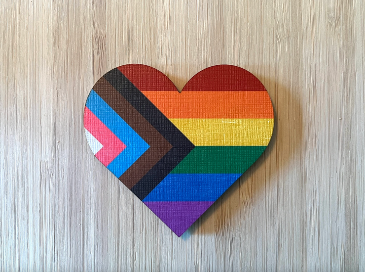 Inclusive Pride Ornament - Heart