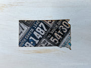 South Dakota Vintage License Plate Ornament Magnet
