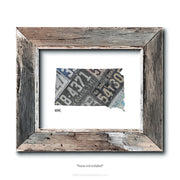 South Dakota Vintage License Plate Print