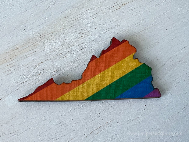 Virginia Pride Ornament Magnet