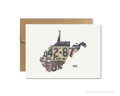 West Virginia Home Greeting Card