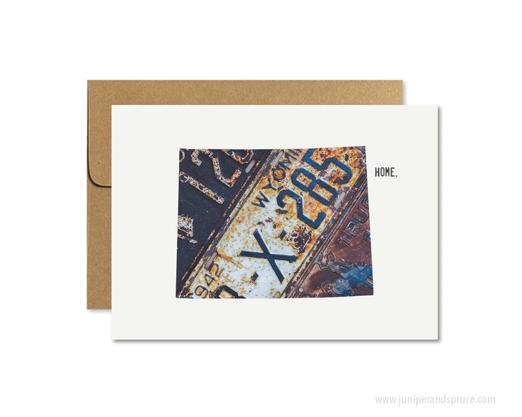 Wyoming Home Greeting Card