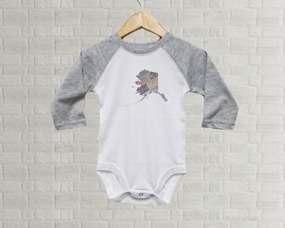 Alaska Baby Onesie | Romper | Vintage License Plate Art