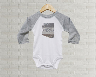 Arizona Baby Onesie | Romper | Vintage License Plate Art