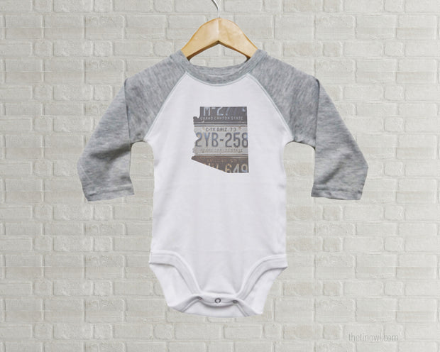 Arizona Baby Onesie | Romper | Vintage License Plate Art