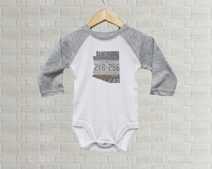 Arizona Baby Onesie | Romper | Vintage License Plate Art