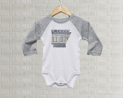 Arkansas Baby Onesie | Romper | Vintage License Plate Art