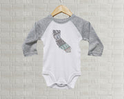 California Baby Onesie | Romper | Vintage License Plate Art