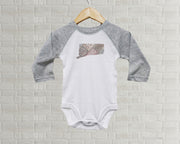 Connecticut Baby Onesie | Romper | Vintage License Plate Art