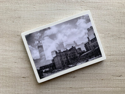 Magnet - Minneapolis Skyline - Double Exposure - Mill City Gold Medal Flour